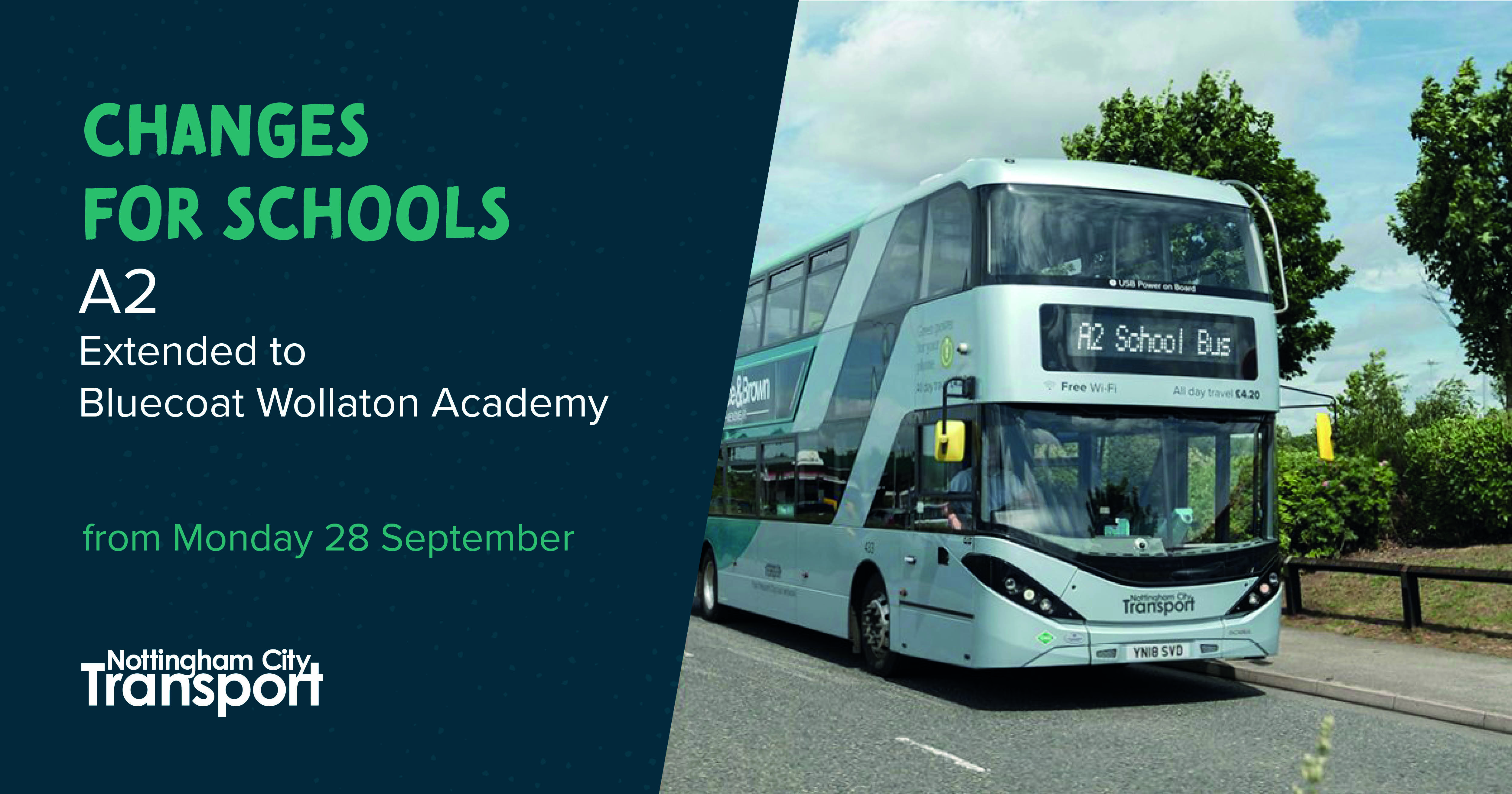 Changes to A2 Bus Times Nottingham City Transport